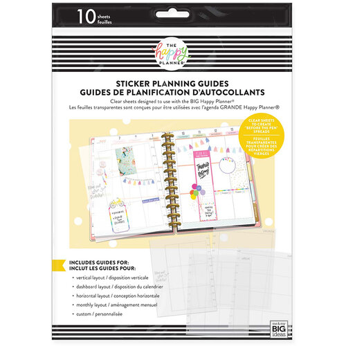 Me and My Big Ideas - Happy Planner Collection - Big Planner - Add-Ons - Sticker Planning Guide