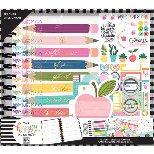 Me and My Big Ideas - Happy Planner Collection - Planner - Box Kit - Big - Teachers Influence 2 - Undated