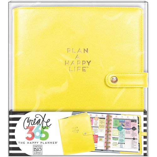 Me and My Big Ideas - Create 365 Collection - Planner - Deluxe Cover - Classic - Sunshine Yellow
