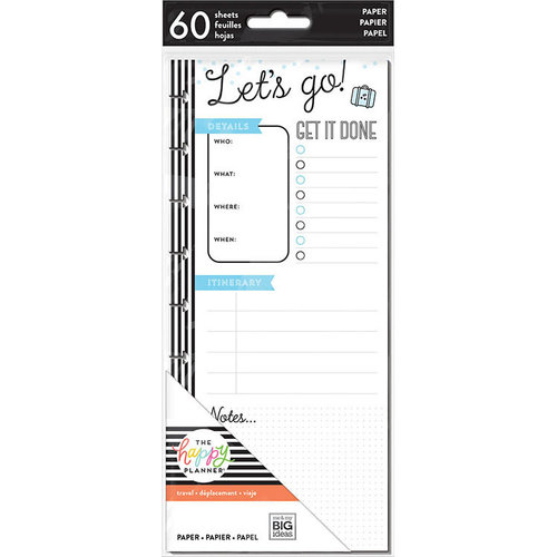 Me and My Big Ideas - Create 365 Collection - Planner - Half Sheets - Travel - Undated