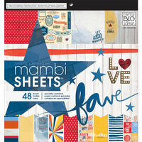 Me and My Big Ideas - MAMBI Sheets - 12 x 12 Specialty Paper Pad - Americana
