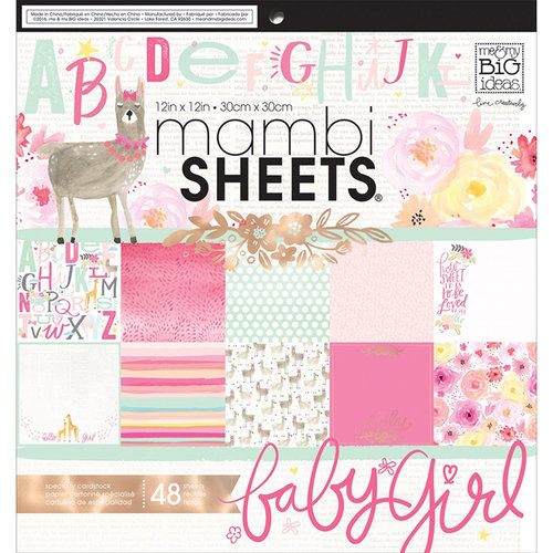 Me and My Big Ideas - MAMBI Sheets - 12 x 12 Paper Pad - She So Lovely