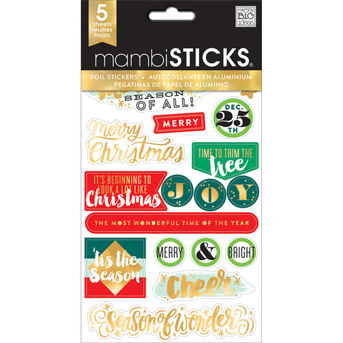 Me and My Big Ideas - MAMBI Sticks - Cardstock Stickers - Christmas - Big City