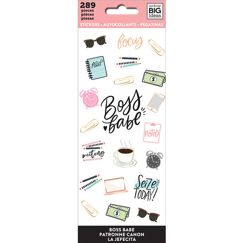 Me and My Big Ideas - MAMBI Sticks - Cardstock Stickers - Boss Babe