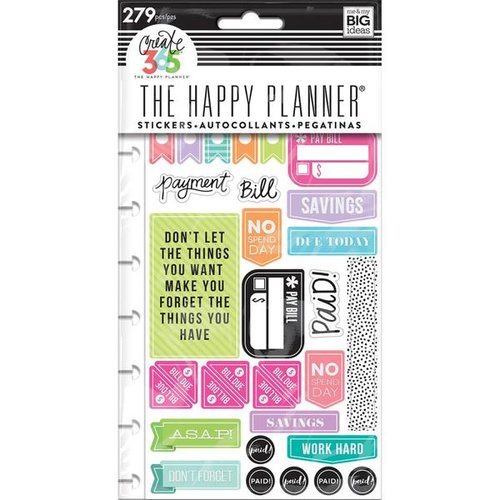 Me and My Big Ideas - Create 365 Collection - Planner - Embellished Stickers with Foil Accents - Get Paid