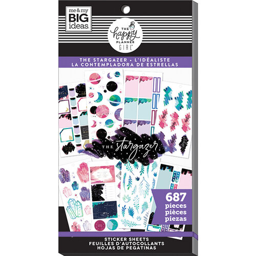 Me and My Big Ideas - Stargazer Collection - Planner - Stickers - Value Pack with Foil Accents