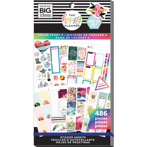 Me and My Big Ideas - Happy Planner Collection - Planner - Stickers - Color Story 4 with Foil Accents