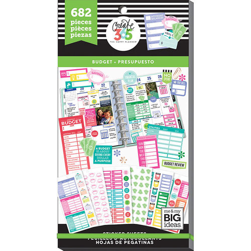 Me and My Big Ideas - Create 365 Collection - Planner - Stickers - Value Pack - Budget