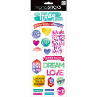 Me and My Big Ideas - MAMBI Sticks - Clear Stickers - Painted Carpe Diem