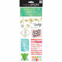 Me and My Big Ideas - MAMBI Sticks - Clear Stickers - Delight In The Beauty