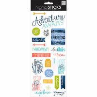 Me and My Big Ideas - MAMBI Sticks - Clear Stickers - Just Go Travel