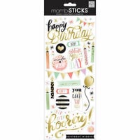 Me and My Big Ideas - MAMBI Sticks - Clear Stickers - Birthday - Yay