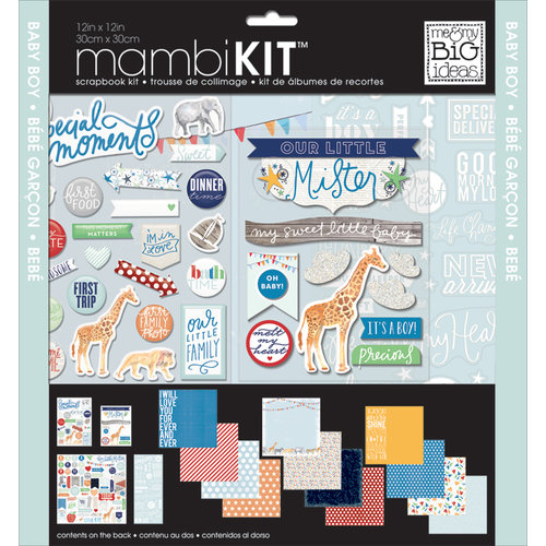Me and My Big Ideas - MAMBI Kit - 12 x 12 Page Kit - Cool Baby Boy
