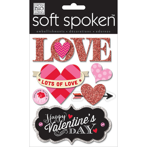 Me and My Big Ideas - Soft Spoken - 3 Dimensional Stickers - Lots of Love