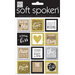 Me and My Big Ideas - Soft Spoken - 3 Dimensional Stickers - Squares Gold Love