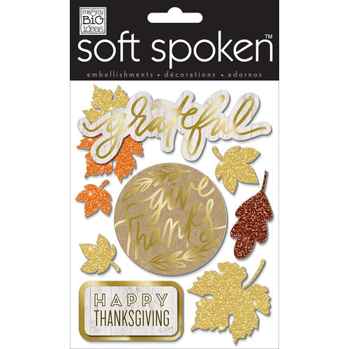 Me and My Big Ideas - Soft Spoken - 3 Dimensional Stickers - Fall Grateful
