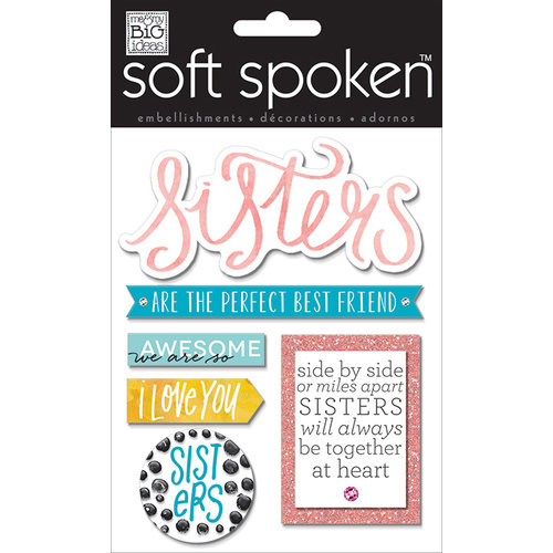 Me and My Big Ideas - Soft Spoken - 3 Dimensional Stickers - Sisters Side by Side