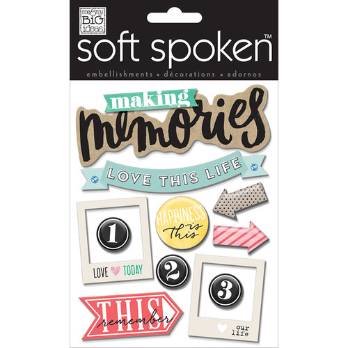 Me and My Big Ideas - Soft Spoken - 3 Dimensional Stickers - Love This Life