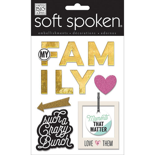 Me and My Big Ideas - Soft Spoken - 3 Dimensional Stickers - Crazy Bunch