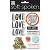 Me and My Big Ideas - Soft Spoken - 3 Dimensional Stickers - Love Love Love