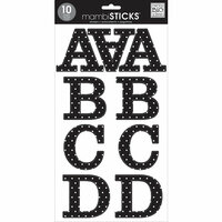 Me and My Big Ideas - MAMBI Sticks - Large Alphabet Stickers - Cadence - Black with White Dots