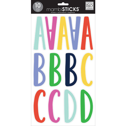 Me and My Big Ideas - MAMBI Sticks - Large Alphabet Stickers - Leah - Jewel - Prisma