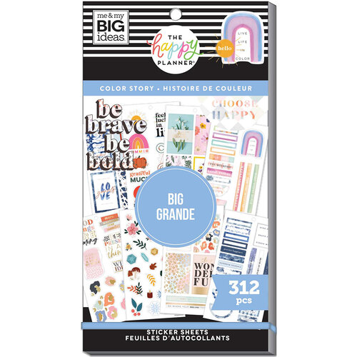 Rockwell White ME & MY BIG IDEAS Glitter Stickers One Size 