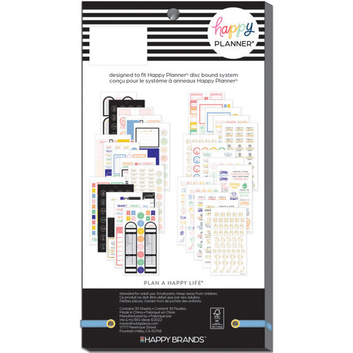 Me & My Big Ideas Create 365 Happy Planner Sticker Value Pack, Basics