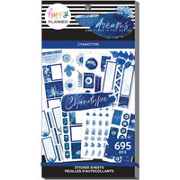 Me and My Big Ideas - Happy Planner Collection - Classic Sticker Sheet - Cyanotype - Value Pack