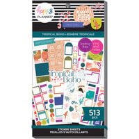 Me and My Big Ideas - Happy Planner Collection - Classic Sticker Sheet - Tropical Boho - Value Pack
