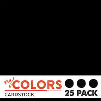 My Colors Cardstock My Mind's Eye White 8.5 x 11 Classic Cardstock Pack