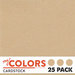 My Colors Cardstock - By PhotoPlay - 12 x 12 Classic Cardstock Pack - Kraft - 25 Pack