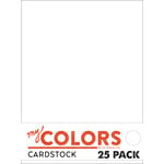 My Colors Cardstock - By PhotoPlay - 8.5 x 11 Classic Cardstock Pack - White - 25 Pack