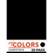 My Colors Cardstock - By PhotoPlay - 8.5 x 11 Classic Cardstock Pack - New Black - 25 Pack