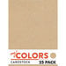 My Colors Cardstock - By PhotoPlay - 8.5 x 11 Classic Cardstock Pack - Kraft - 25 Pack