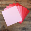 My Colors Cardstock - By PhotoPlay - 12 x 12 Canvas Cardstock Pack - Pink and Red Tones - 18 Pack