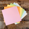 My Colors Cardstock - My Minds Eye - 12 x 12 Glimmer Cardstock Pack - Pastels - 18 Pack