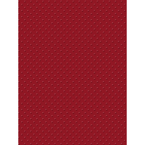 My Colors Cardstock - My Minds Eye - 8.5 x 11 Mini Dots Cardstock - Crimson Beauty