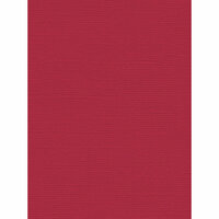 My Colors Cardstock - My Minds Eye - 8.5 x 11 Canvas Cardstock - Red Cherry