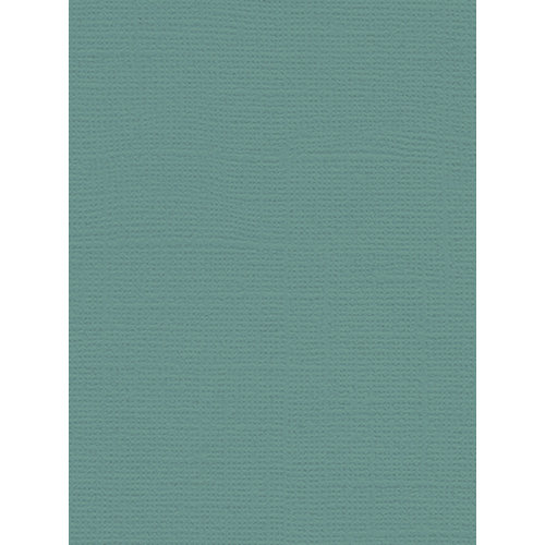 My Colors Cardstock - My Minds Eye - 8.5 x 11 Canvas Cardstock - Aquamarine