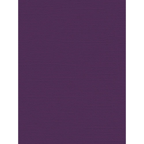 My Colors Cardstock - My Minds Eye - 8.5 x 11 Canvas Cardstock - Grape Vine