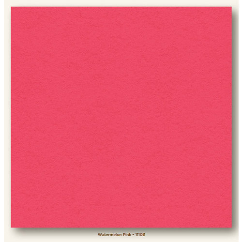 My Colors Cardstock - My Minds Eye - 12 x 12 Heavyweight Cardstock - Watermelon Pink
