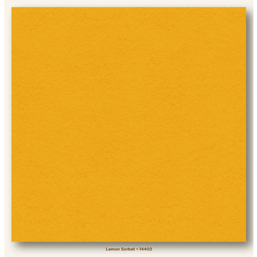 My Colors Cardstock - My Minds Eye - 12 x 12 Heavyweight Cardstock - Lemon Sorbet