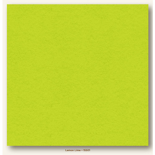 My Colors Cardstock - My Minds Eye - 12 x 12 Heavyweight Cardstock - Lemon Lime