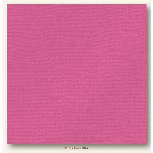 My Colors Cardstock - My Minds Eye - 12 x 12 Glimmer Cardstock - Frosty Pink