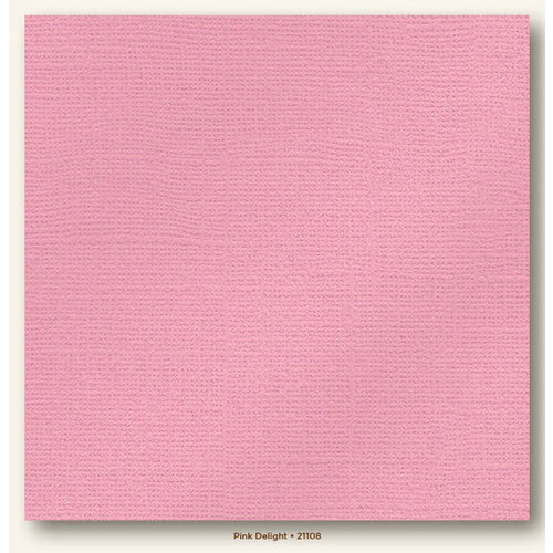 My Colors Cardstock - My Minds Eye - 12 x 12 Glimmer Cardstock - Pink Delight