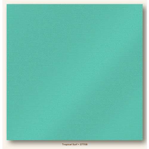 My Colors Cardstock - My Minds Eye - 12 x 12 Glimmer Cardstock - Tropical Surf