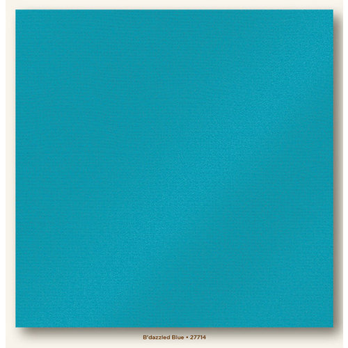 My Colors Cardstock - My Minds Eye - 12 x 12 Glimmer Cardstock - B'dazzled Blue