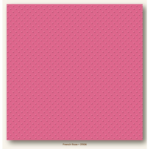 My Colors Cardstock - My Minds Eye - 12 x 12 Mini Dots Cardstock - French Rose