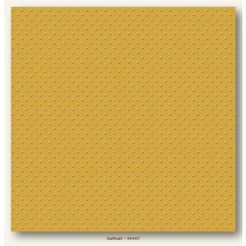 My Colors Cardstock - My Minds Eye - 12 x 12 Mini Dots Cardstock - Daffodil